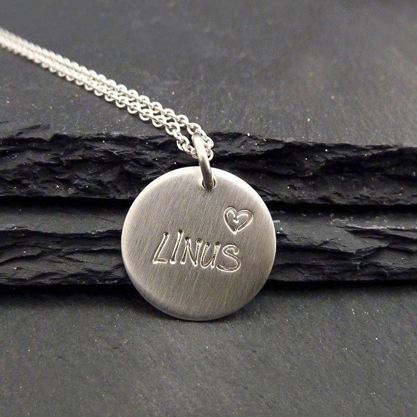 Personalisierter Anhänger 16mm mit Ankerkette